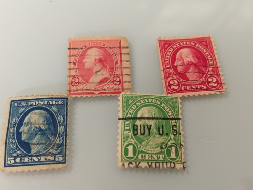 Imagem 1 de 4 de 4 Selos Antigos Head Stamps Estados Unidos Raros Fretegrats