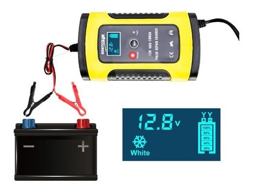 Imagem 3 de 4 de Carregador Inteligente Bateria Moto 12v Carro Moto Aquatica