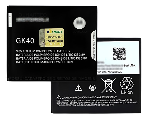 Bateria Anatel Para Moto G5 Xt1670 Xt1671 Xt1672 Gk40