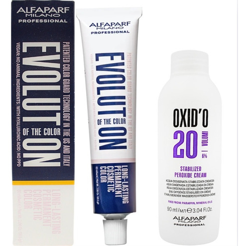 Tinte Alfaparf Milano Evolution Of The Color 60ml + Peróxido 8 - Rubio Claro