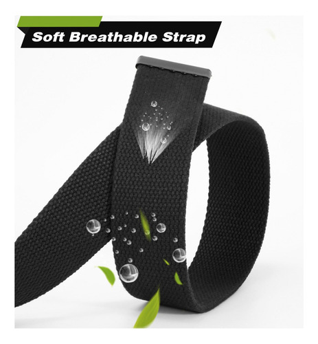 Zt Cinturón Casual Hombre Cinto Elástico Nylon Con Hebilla