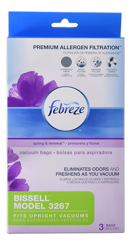 Bissell Velocidad Febreze 3267 Papel Allergan Bolsa (pack De