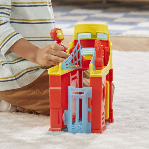 Set De Juego Torre Stark Con Figura De Iron Man, +3 Años