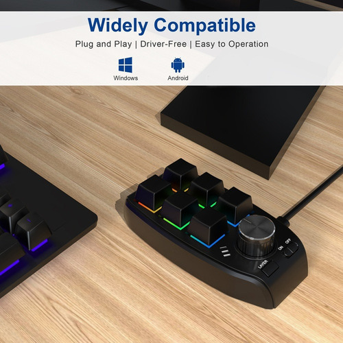 Teclado Macro De Programación Rgb Custom Knob Keyboard Bluet