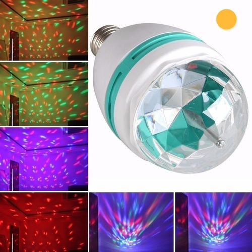 Imagen 4 de 6 de Luz Luces Foco Led Bolichera Giratoria 3 Colores