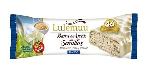 Barras De Arroz Lulemuu Chocolate Blanco X 20 U - Lollipop