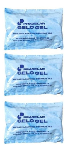 Kit 3 Gelo Gel Artificial Reutilizável Flexível 120ml
