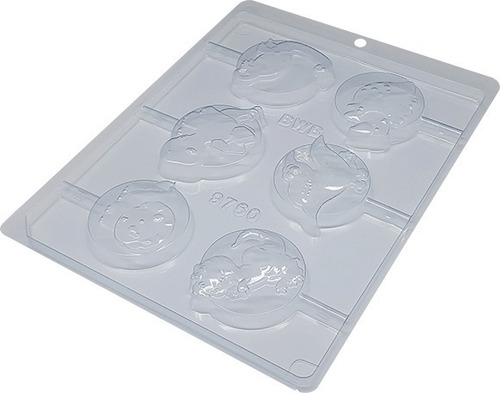 6 Moldes Para Chocolate Bwb Cod 9760 Chupeta Dinosaurio