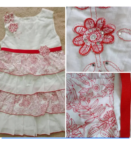 Vestido Para Niña , Importado, Talla 2-4. Como Nuevo 