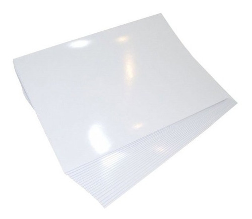 Papel Couche Brillante 250 Grs Tamaño Carta Resma 50 Hojas