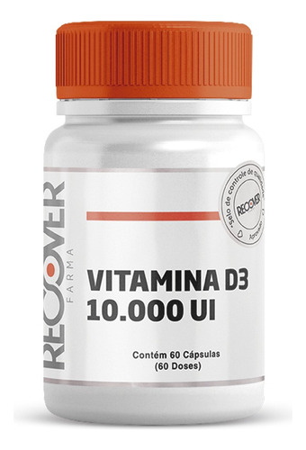 Vitamina D3 10.000ui - 60 Cápsulas Sabor Natural