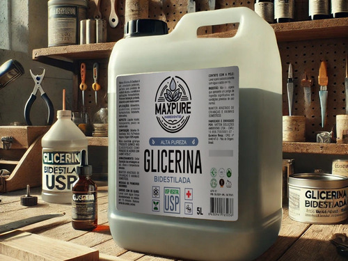Glicerina Bidestilada Essencial Umectante E Emoliente 5 L