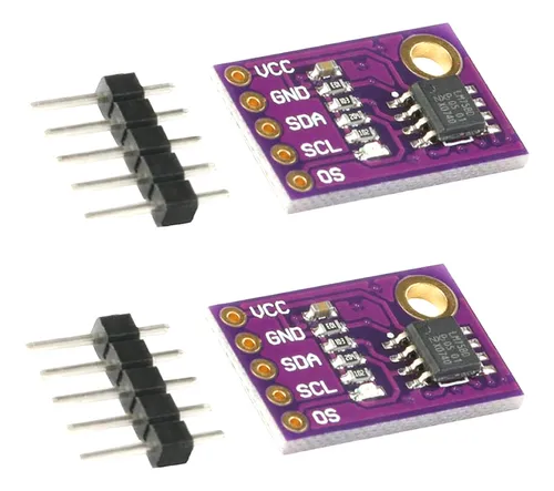 2 Pack Modulo Sensor De Temperatura Lm75a Lm75 I2c -55 -125g