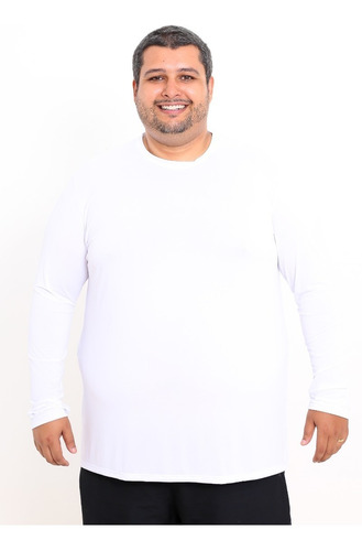 Kit 5 Camisa Plus Size Longa Dry Proteção  Uv50 Anti-cloro