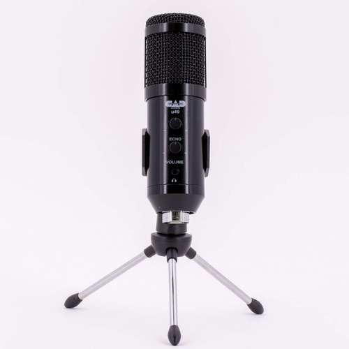 Cad Audio U49 Micrófono Usb Estudio Lateral Negro Mmg