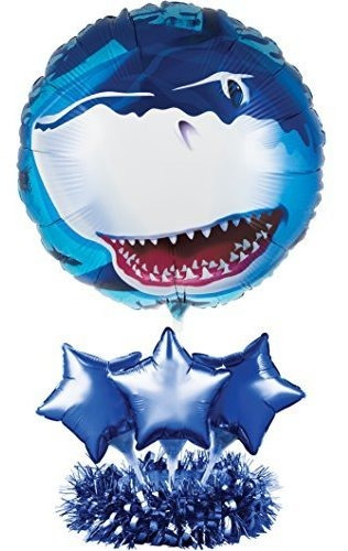 Tiburón Fiesta Globo Pieza Central Talla Única Azul