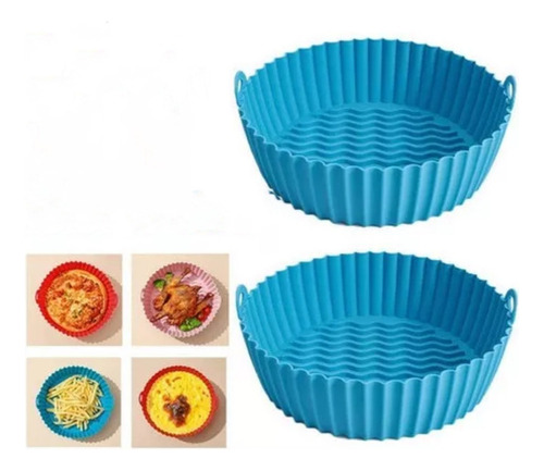 2p Azul Accesorios Para Fritadeira De Ar Bandeja Airfrye