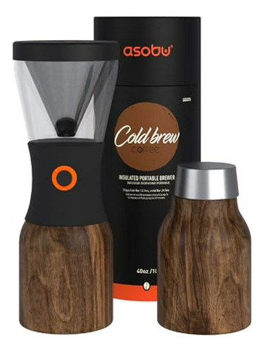 Asobu Coldbrew Cafetera De Café En Frío Portátil Con Una Jar