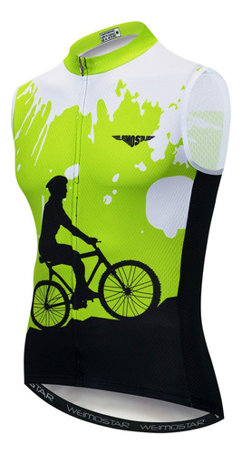 Hombre Ciclismo Jersey Chaleco Usa Bike Sin Mangas Camisa Co