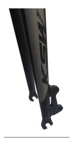 Imagem 2 de 4 de Garfo Rigido Ksw Bicicleta Aro 29 Preto Fosco Freio A Disco