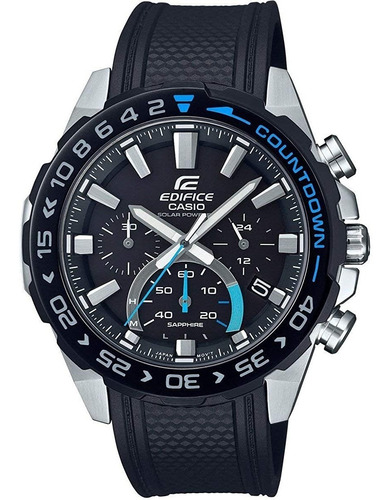 Reloj Casio Edifice Efs-s550pb-1avcr Silicona Negra Zafirado