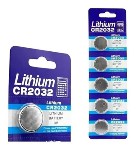 30 Baterias Pilha Cr2032 3v Lithium Cartela Com 5 Unidades