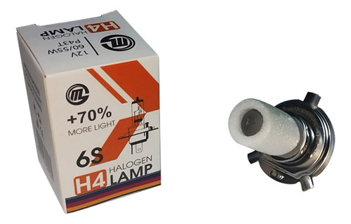 Ampolleta Conector H4 Alemana  Quartzo 70%+ Luz 60/55w 