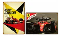 Comprar Combo Chapas Vintage Fórmula 1 Ferrari 20x30cm X2 Unid Combo Chapas Vintage Ferrari Fórmula 1 Mod. 2
