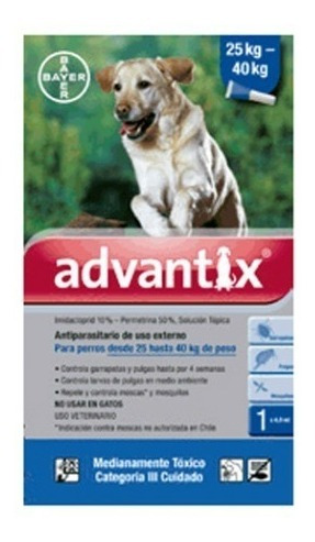 Advantix Perros 20 A 40 Kl. Pulgas Garrapatas /tienda Pharma