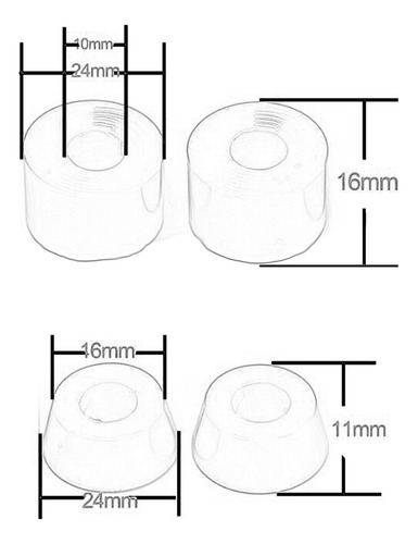 4 Ruedas Para Monopatín, Ruedas Para Longboard 78a, Naranja