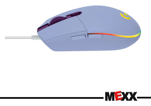 Imagen 7 de 8 de Mouse gamer de juego Logitech G Series Lightsync G203 lila