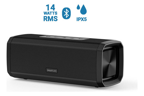 Parlante Portatil Bluetooth 14w Smartlife Sl-bts780b Color Negro