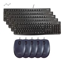 Comprar Promoção Especial 5 Teclados + 5 Mouses Com Cabo Usb Basicos