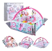 Comprar Gimnasio Para Bebe Corralito Alfombra 5 En 1 Con Pelotas