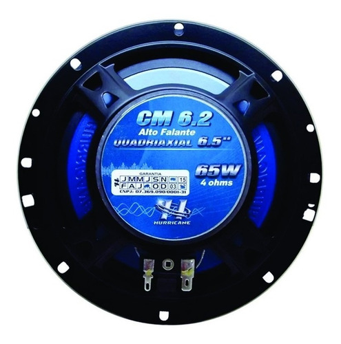 Imagem 4 de 6 de Par Auto Falante Hurricane 2 Vias Crossover Tweeter 6 Som