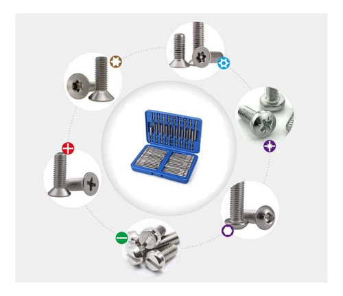 Xing Echo 5853 Kit 50 Brocas Magnéticas Hexagonales