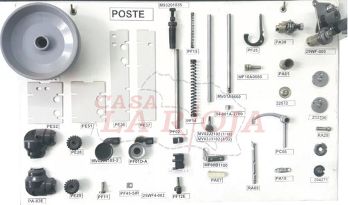 Imagen 4 de 7 de Crochet Para Maquina Coser Poste