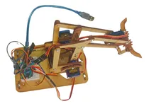 Comprar Brazo Robotico Arduino Chasis Madera Mdf Sin Servos