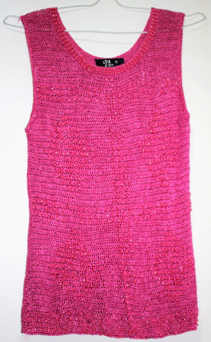 Blusa  Vars Tejida Rosa  T-m  Hombro 37  Largo 62 Busto 42