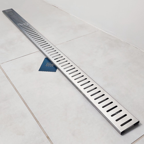 2 Grelha Ralo Para Area Externa Inox 304 1,2m X 7cm Kit 2un
