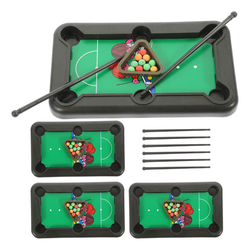 Juego De Minimesa De Billar De 4 Juegos Para Niños Y Adultos