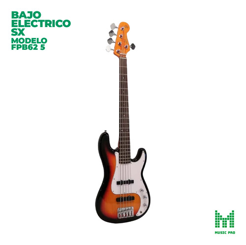 Bajo Eléctrico Profesional Sx Fpb62 5 Cuerdas Con Funda