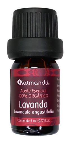 Aromaterapia Katmandú Aceite Esencial Orgánico Lavanda 5 Ml