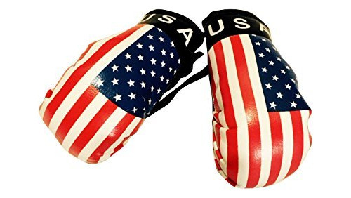 Bandera Mini Pequeñas Guantes De Boxeo Para Colgar Sobre El