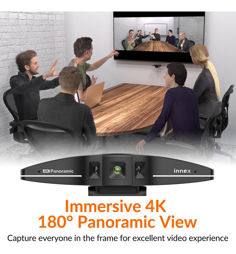 Index C ° Panorámico 4k En Gran Ángulo Con Micrófono, Facial