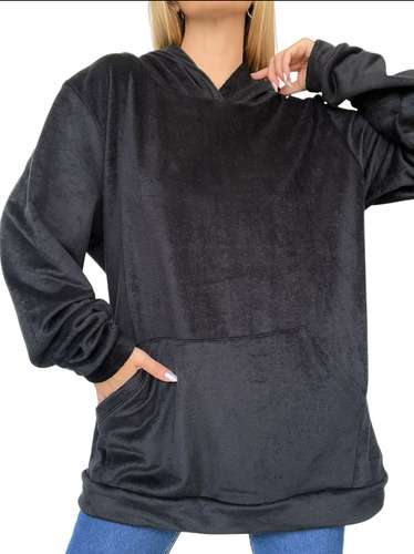 Maxi Buzo De Plush Mujer Bifaz