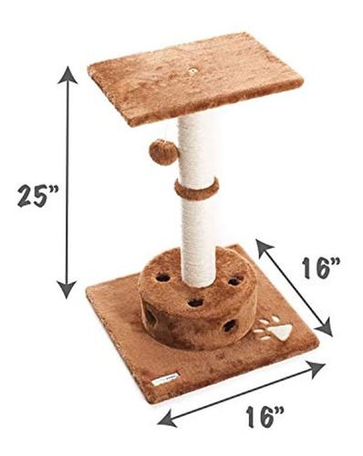 Imagen 5 de 5 de Patas Esponjosas Rascador De Gatos Y Area De Juego (5 Estil
