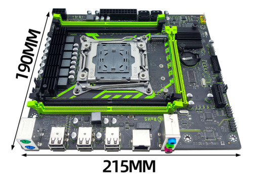 Kit Placa X99 Xeon E5 2650 V4 16gb De Ram Ddr4 Cor Preto Preto