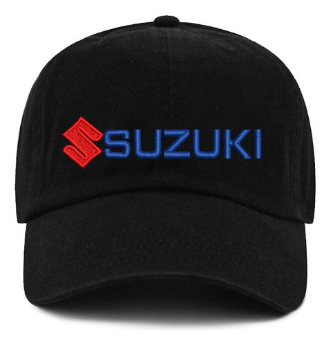 Gorro Jockey Visera Curva Suzuki Bordado