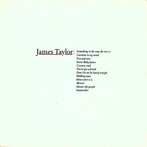 Greatest Hits James Taylor  Cd Nuevo